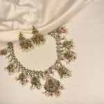 Multicolor necklace set with earrings