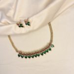 Simple Necklace set with earrings