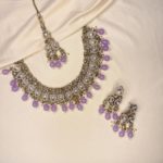 Lila Necklace set with earrings