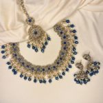 Blue necklace set