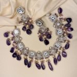 Purple necklace set