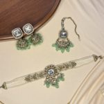 Pearls choker set with jhumka