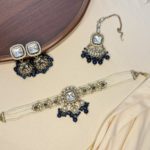 Pearls choker set with jhumka