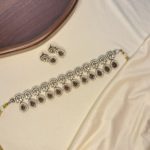 Elegant choker set with jhumka