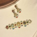 Elegant choker set with jhumka