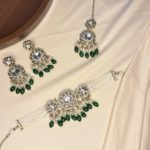 Pearls choker set with jhumka