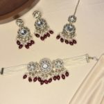 Pearls choker set with jhumka