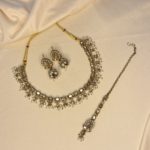 Necklace set with jhumka and tikka